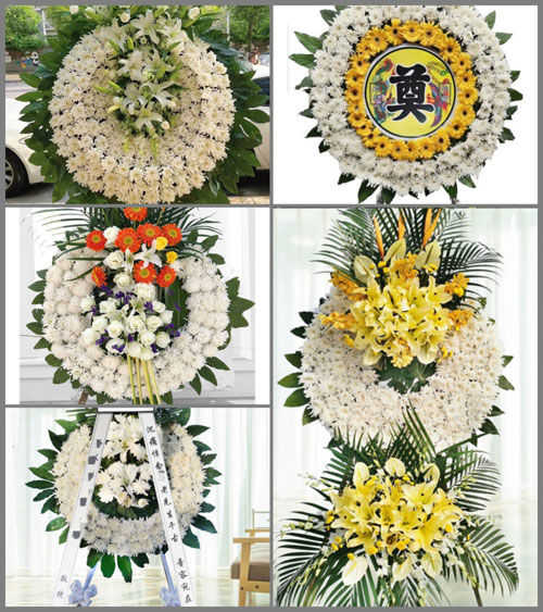 山东莱芜莱城区大王庄镇接驾埠村花圈速递